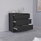 Tuhome Austin Three Drawer Dresser, Pull Out Mechanism-Black CLW8959 - alternate 7